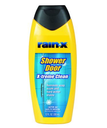 Rain-X 630035 X-Treme Clean Shower Door Cleaner, 12 Fl. Oz, Formulated To Clean Glass Shower Doors - Easy To Use, Removes Soap Scum, Dirt, Hard Water Build-up, Calcium, Lime Stains And Rust Stains
