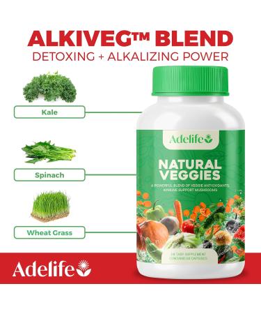 ADELIFE Fruit And Veggies Dietary Supplement, Total 120 Capsules, Earth Energy Fruits And Vegetables, Daily Vitamins, Super Fruits And Veggies Supplements, Vegetable Supplements For Adults,MADE IN USA - Buy Online on GoSupps.com