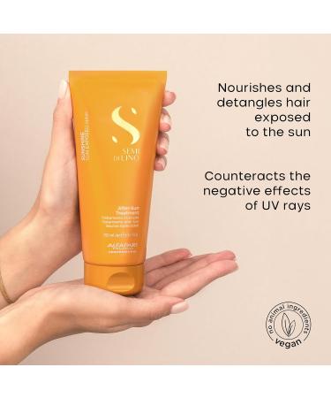 Alfaparf Milano Semi di Lino Sunshine After-Sun Hair Treatment - Vegan Restorative Care for Sun Chlorine and Salt Stressed Hair - Nourishing Detangling Adds Softness & Shine - Buy Online on GoSupps.com