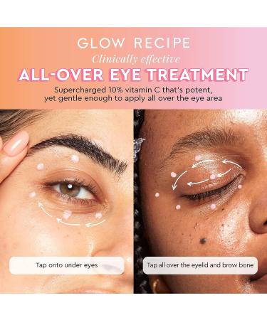 Glow Recipe Guava Vitamin C Bright-Eye Gel Cream - Brighten, Firm, & Hydrate Under Eye - 15ml - Buy Online on GoSupps.com