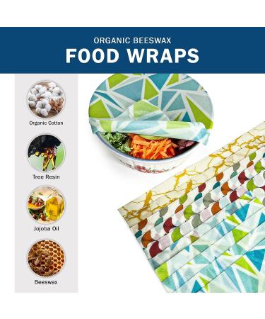 ZENDX Beeswax Wrap Assorted 10 Pack - Eco-Friendly Reusable Food Wrap (5S 3M 2L) - Plastic & Silicone Free Beeswax Wraps for Food Storage - Buy Online on GoSupps.com