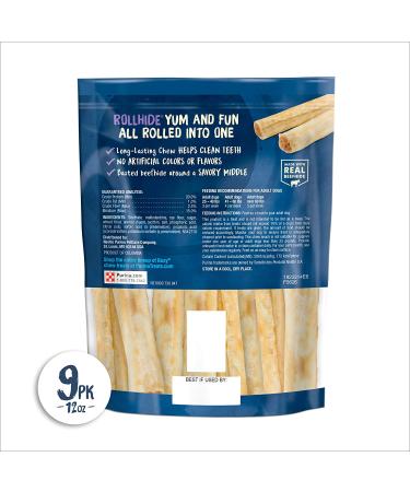 Purina Busy Real Beefhide Dog Chews Rollhide 9 ct. Pouch - Long Lasting Dog Treats - Buy Online on GoSupps.com