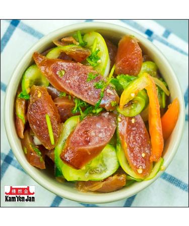 Kam Yen Jan Chinese Style Sausage (Lap Xuong Thuong Hang) - Made in USA, No MSG - 14 oz (Pack of 3) + Free Rhino Premium White Pepper - Buy Online on GoSupps.com