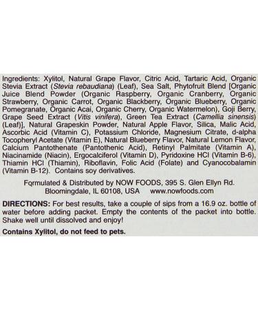 Now Foods Real Food Slender Sticks - Active Grape 12 Sticks (17 oz) | Healthy Snack - Buy Online on GoSupps.com