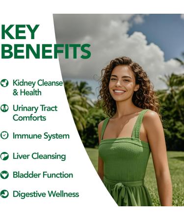 Kidney Cleanse & Bladder Support Supplement for Men & Women 1450mg with Chanca Piedra Cranberry Astragalus - Detox for Urinary Tract Health & Kidney Function - 60 Vegan Capsules 60 Count (Pack of 1) - Buy Online on GoSupps.com