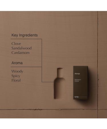 Aesop Marrakech Intense Eau de Parfum | Woody Spicy Floral Fragrance | Sandalwood Clove Cardamom | Unisex | 1.6 oz - Buy Online on GoSupps.com