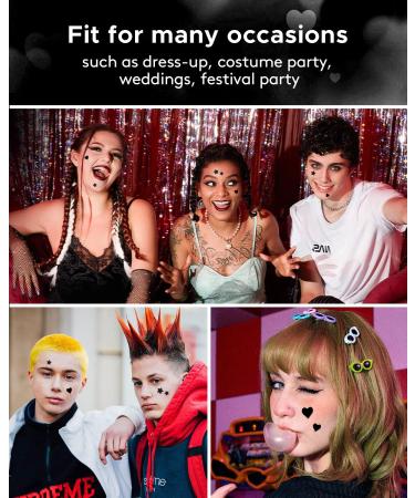 LitBear Acne Patch - Black Star & Heart Shaped Hydrocolloid Pimple Cover (108 Count) - Buy Online on GoSupps.com