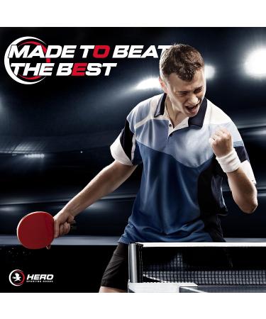 Premium Ping Pong Paddles Set of 4 with Balls and Carrying Case - High Performance 3-Star Table Tennis Set - Buy Online on GoSupps.com
