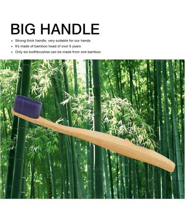 Natureverr Bamboo Toothbrushes - Eco-Friendly Biodegradable Natural Wooden Charcoal Toothbrush Set (4 Pieces) for Daily Use - Buy Online on GoSupps.com