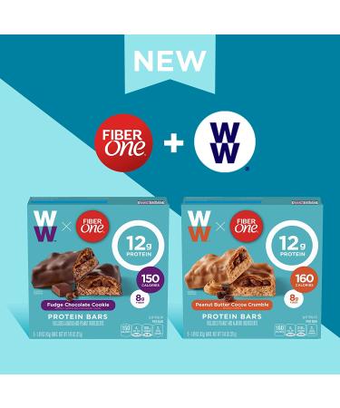 Fiber One Weight Watchers Chewy Protein Bars - Peanut Butter Cocoa Crumble (5 ct) - Buy Online on GoSupps.com
