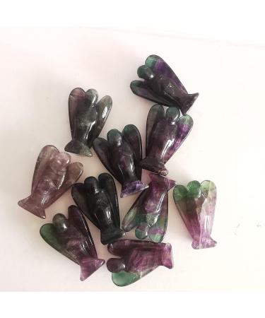 Shop Lovionus89 Hand-Carved Purple Fluorite Angel Statue - 5cm Healing Crystal Pocket Decoration - Buy Online on GoSupps.com