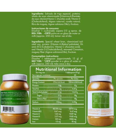 BE Fibra Premium Daily Fiber Supplement 10.5oz Drink Mix Rich in Antioxidants & Vitamins A B12 C & D Supports Digestive Health & Detox Plant-Based Vegan Non-GMO Includes Drink Mixer by BexpertsUSA - Buy Online on GoSupps.com