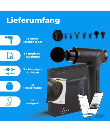 OrthoGun 3.0 Massage Gun with App | Ultimate Muscle Recovery Tool | International Shipping Available - Buy Online on GoSupps.com