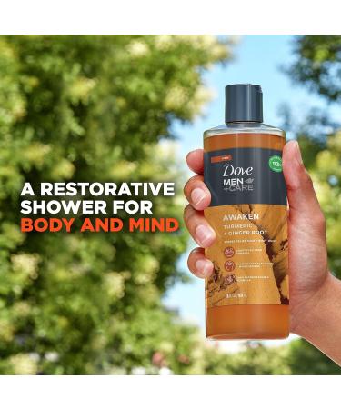 Dove Men+Care Awaken Turmeric & Ginger Root Face + Body Wash 18 oz - Pack of 4 - Buy Online on GoSupps.com