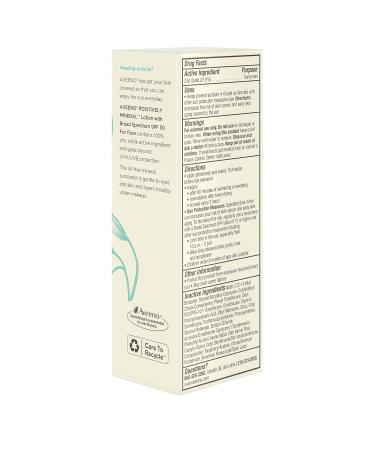 Aveeno Positively Mineral SPF 50 Face Sunscreen, Travel-Size 2 oz (Pack of 2) - Buy Online on GoSupps.com
