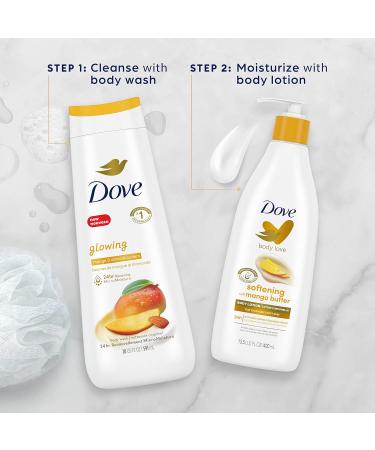 Dove Body Love Softening Body Lotion Pack of 3 - Mango & Almond | 13.5 oz | Restoring Ceramide Serum | For Touchably Soft Skin - Buy Online on GoSupps.com