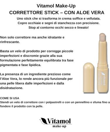 RUGIADA SRL Vitamol Eye Concealer Stick with Aloe Vera 3g Dark - Buy Online on GoSupps.com