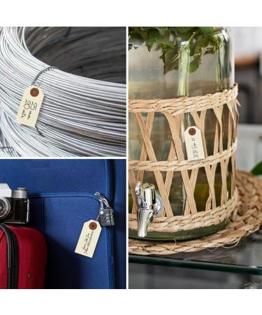 9pt Creme Manila Tag w/Wire Hanger Set of 200 Size #1 - Buy Online on GoSupps.com