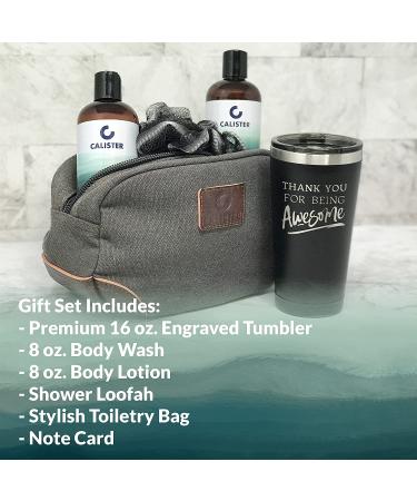 Thank You Gifts For Men - Men's Gifts Shower Set w/Tumbler - Employee Appreciation Gifts For Men - Unique Congratulation Promotion Encouragement Gifts for Dad Man Him Teacher Friend Coworker Groomsman - Buy Online on GoSupps.com