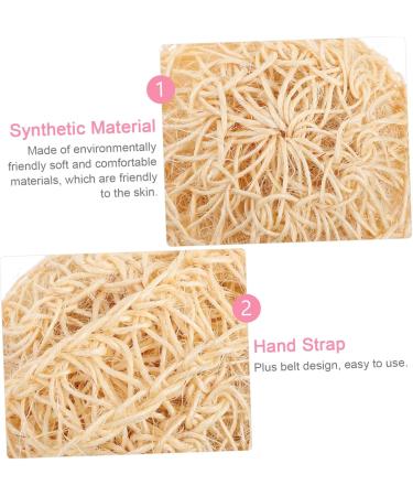 KALLORY 2pcs Natural Loofah Bath Sponge Set - Exfoliating Scrubber for Showers & Spa | International Shipping - Buy Online on GoSupps.com