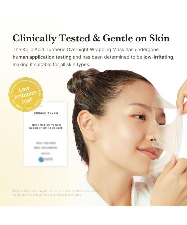 medicube Kojic Acid Turmeric Overnight Wrapping Peel Off Mask Brightens & Defends Against Skin Stress for a Clear Glowing Complexion Korean Skincare 2.53 fl. oz. Kojic Acid Tumeric - Buy Online on GoSupps.com
