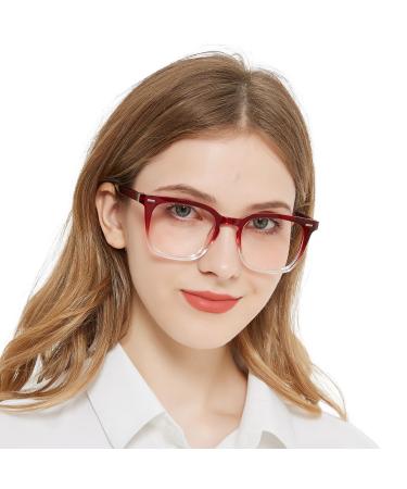 OCCI CHIARI Reading Glasses For Women Oversized Reader 1.0 1.5 2.0 2.5 3.0 3.5 4.0 5.0 6.0 Red 1.25 x