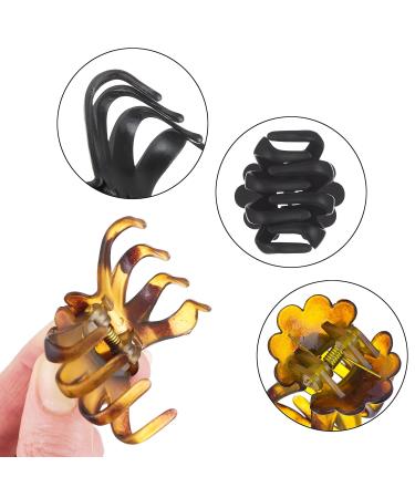 Expressions 12pc Medium Octopus Jaw Clip Set in Tortoise & Black - Professional Quality Hair Claw Clips Variety Pack for Everyday Styling - Women's Hair Accessories - Buy Online on GoSupps.com