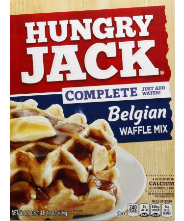 Hungry Jack Complete Belgian Waffle Mix, 28 Ounce (Pack of 6)