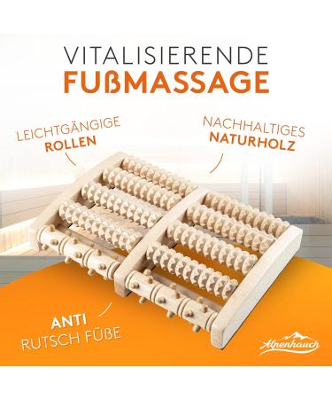 Alpine Breath Foot Massage Roller - Wooden Acupress Tower for Plantar Fasciitis Relief & Stimulating Heel Pain Relief - Vitalizing Foot Massage Device - Buy Online on GoSupps.com