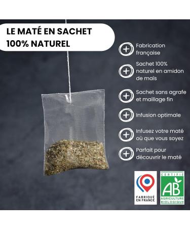 YVY MAT Yerba Mate Vert Bio Grand Cru | Lot de 2 bo tes | Format pratique 15 sachets de th mat | 100% feuilles Bio Non Fum Sans Tige Sans Poussi re | Infusion proche du th vert | Boisson D tox 2x15 Sachets Original - Buy Online on GoSupps.com