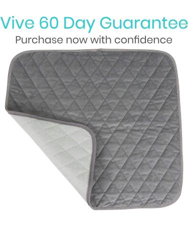 Premium Sures Chair Incontinence Pad - Waterproof Absorbent Seat Cover for Recliners - 22x21 Gray Protector for Men, Women, and Pets - Reusable Leakproof Lining for Spills, Urine, Fluids - Buy Online on GoSupps.com