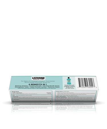 Listerine Essential Care Toothpaste - Powerful Mint Gel for Anti Plaque Gingivitis & Cavities - 125 ml - International Shipping Available - Buy Online on GoSupps.com