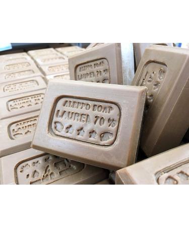 LYNPHA VITALE Aleppo Soap Bar - Handmade Organic Natural Soap for Sensitive Skin - 70% Laurel Oil, Olive Oil - Body & Hair Shampoo - 3 Pack - Buy Online on GoSupps.com