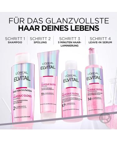L'Or al Paris Elvital Glycolic Gloss Rinze 150ml | Shine & Healthy Hair Conditioner with Glycolic Acid | Ideal for Dull Hair - Buy Online on GoSupps.com