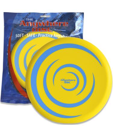Anywhere Disc - Kids Foam Flying Disc - Super Soft for Indoor and Outdoor Use - Eight Inch Yellow