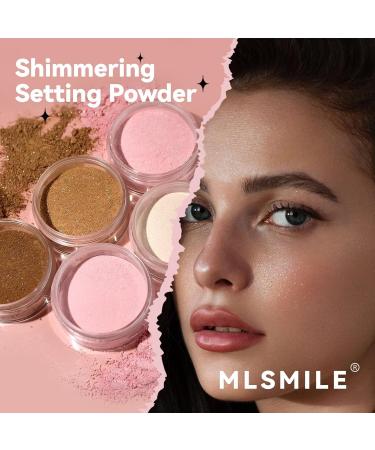 Glitter Setting Powder - Waterproof Loose Face Powder for Dark Complexion | Long-lasting Poreless Matte Finish & Oil Control - Buy Online on GoSupps.com