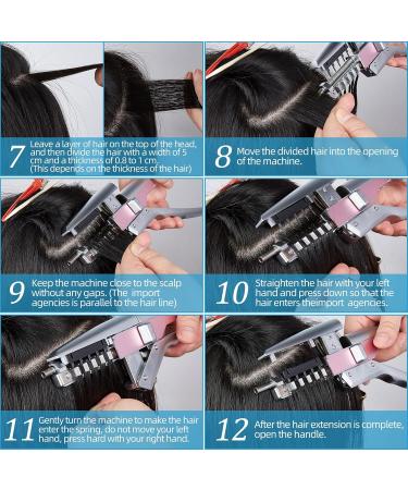 6D Hair Extensions Human Hair For Women Girls No-Trace Hair Extensions Tool/Hair Extension Gun For Salon (Color : 10 Row Size : 45cm/18inch) 45cm/18inch 10 Row - Buy Online on GoSupps.com