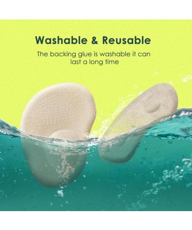 Metatarsal Pads & Heel Inserts for Women | Ball of Foot Cushions & Arch Support | All Day Pain Relief | Reusable Heel Pads for Loose Shoes | 3 Pairs Beige Black & Clear - Buy Online on GoSupps.com