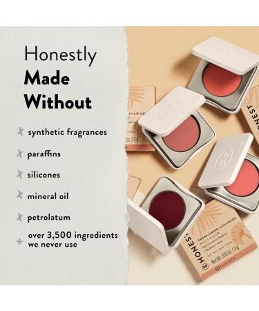 Honest Beauty 2-in-1 Creme Cheek Blush + Lip Color - EWG Verified Vegan Cruelty-Free | Fire Coral - International Shipping - Buy Online on GoSupps.com