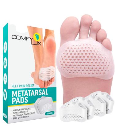 Metatarsal Pads Ball of Foot Cushions Metatarsal Pads for Women | Metatarsal Pads for Men | Ball of Foot Pads Metatarsalgia Pain Relief | Mortons Neuroma Callus Forefoot Pad Insoles for Women