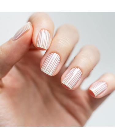Avoa Beauty Nail Film - Blurred Lines | White Transparent Self-Adhesive Nail Wraps | Long-Lasting Nail Art Design - 16 Thin Wraps for Stunning Nails - Buy Online on GoSupps.com