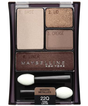 Maybelline New York Expert Wear Eyeshadow Quads  Chai Latte 22q  0.17 Ounce