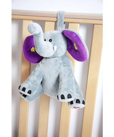 Jaspar The Dreamy Elephant - Multi Gold Award-Winning Sleep Aid for Babies/Toddlers | 6 White/Pink Noise Sounds, Cry Sensor, Voice Recording, Red Night Light - Buy Online on GoSupps.com