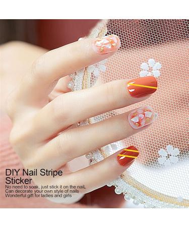 Nail Art Time Saving Adhesive Nail Design Beautiful Nail Sticker for Home for Nail Shop - Buy Online on GoSupps.com