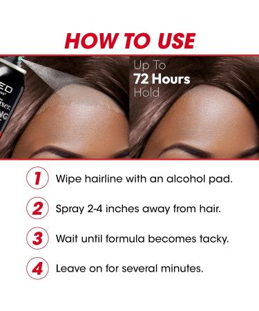RED By Kiss Styler Fixer Melting Lace Melt Spray Ultimate Hold Scalp Protection Fast Drying & No Residue Strong Adhesion Natural Look for Lace Front Wig 7.8 Fl Oz - Buy Online on GoSupps.com