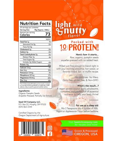 Pumpkin Seed Protein Powder - Premium Quality in Convenient Resealable Pouch - Buy Online on GoSupps.com