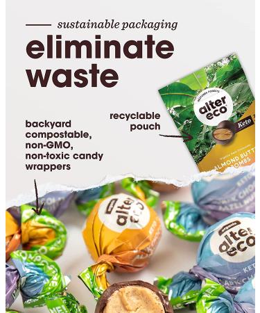 Alter Eco Organic Dark Chocolate Almond Butter Bombs 3.8 oz - Guilt-Free Snack - Buy Online on GoSupps.com