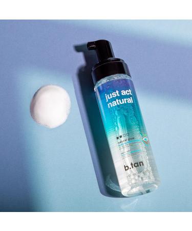 b.tan Clear Self Tanner Bronzing Water Duo Bundle | Just Act Natural - Best 1 Hour Express Sunless Tanning Mousses with Mitt Applicator Transfer-Free Enriched With Coconut Water & Vitamin E No Smel - Buy Online on GoSupps.com