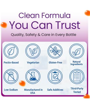 Focus Gummies for Kids | Teen Focus Vitamins for Memory, Attention & Clarity with Plant-Based Omega-3 DHA Teen Vitamins | Delicious Orange Flavor 60 Gummies - Buy Online on GoSupps.com